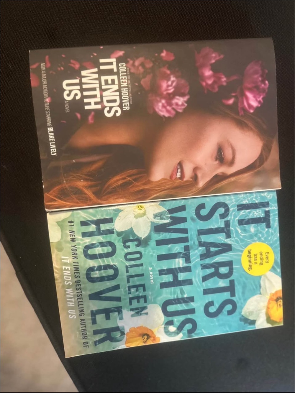 It Starts With Us / It Ends With Us Paperback Book Set - Blue & Purple